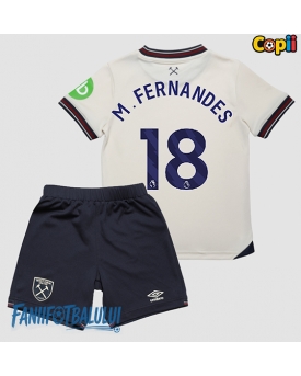 West Ham United Mateus Fernandes #18 Echipament de Fotbal Replică 2025-26 Copii Deplasare (+ Șorturi)